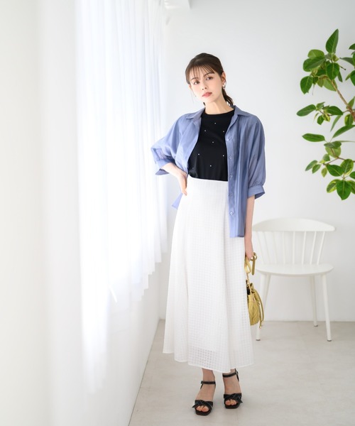 MISCH MASCH ブラウス シャツ 2024春夏新作シアードルマンシャツ