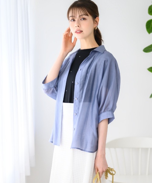MISCH MASCH ブラウス シャツ 2024春夏新作シアードルマンシャツ