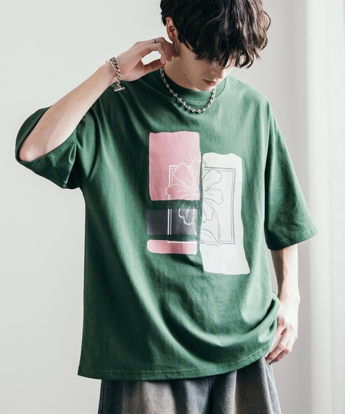 Rocky Monroe（ロッキーモンロー） tシャツ オーバーサイズフラワー