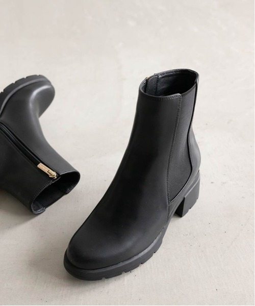 RANDA 晴雨兼用 ボリュームソールサイドゴア ショートブーツ 新品 SALE】晴雨兼用 タンクソールサイドゴアブーツRANDA公式サイト