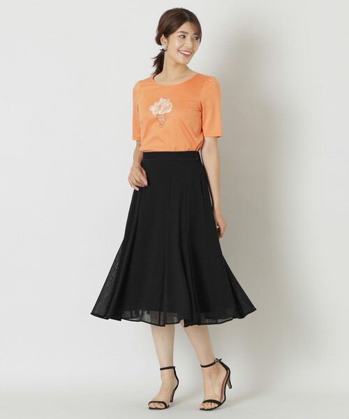 正規品　トゥービーシック　TO BE CHIC コットンポンチロゴ カットソー TO BE CHIC（トゥー ビー シック） tシャツ コットンポンチ モチーフ