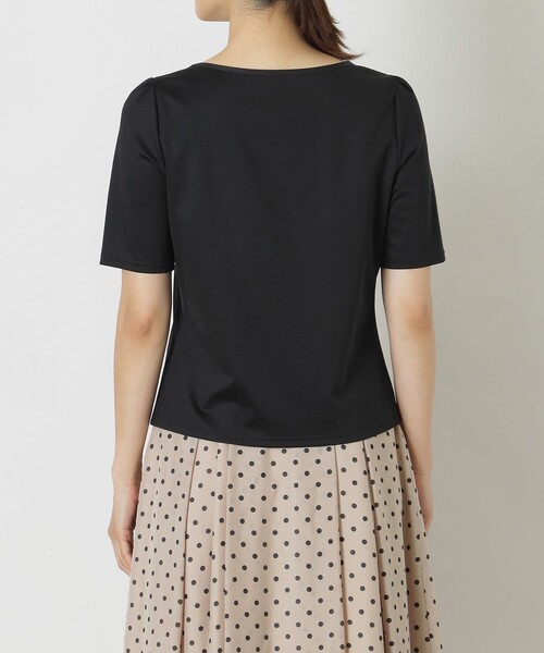 正規品　トゥービーシック　TO BE CHIC コットンポンチロゴ カットソー TO BE CHIC（トゥー ビー シック） tシャツ コットンポンチ モチーフ
