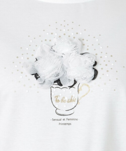 TO BE CHIC（トゥー ビー シック） tシャツ コットンポンチ モチーフ