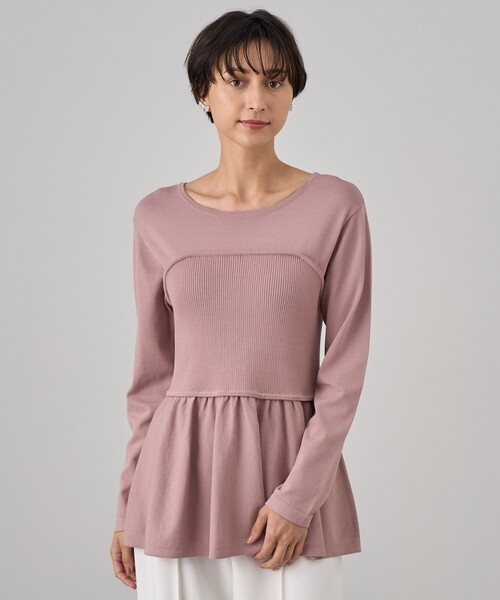 ANAYI（アナイ） ビスチェペプラム プルオーバー レディース