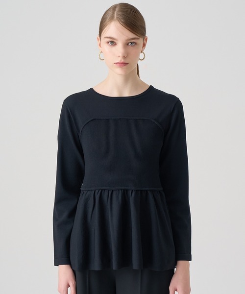 ANAYI（アナイ） ビスチェペプラム プルオーバー レディース