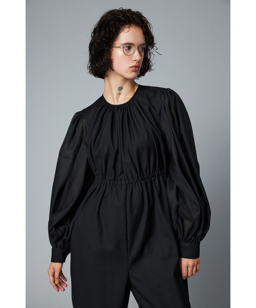 HeRIN.CYE オールインワン Many gather jump suit メニーギャザー 
