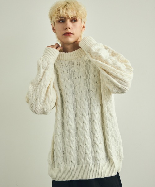 22aw 美品 Tamme ケーブルニット セーター プルオーバー サイズ 2 22aw 美品 Tamme ケーブルニット セーター プルオーバー サイズ 2