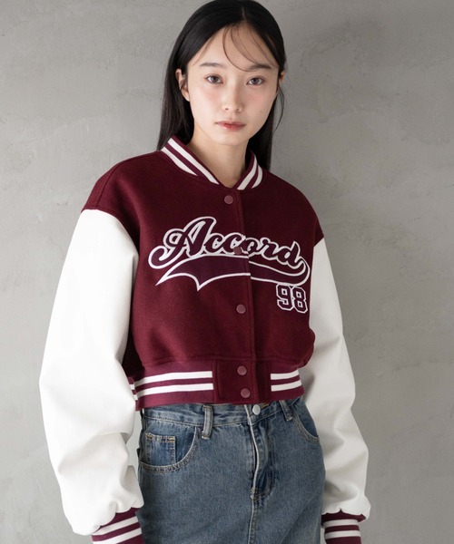WEGO スタジャン WEGO/スタジアムロゴショートスタジャン