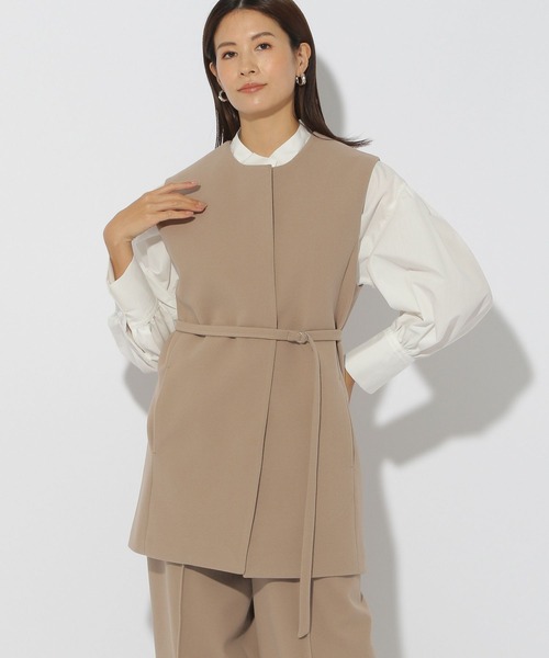 ベスト ジレ ウールライクジレ/133690 レディース
