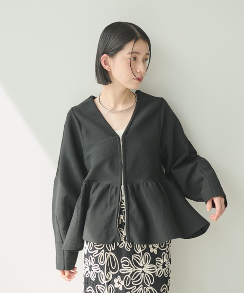 Shelly island（シェリーアイランド） カーディガン ダブルジップ