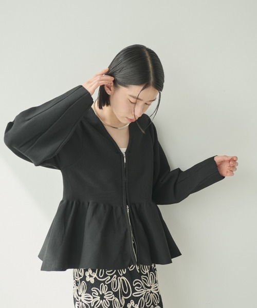 Shelly island（シェリーアイランド） カーディガン ダブルジップ