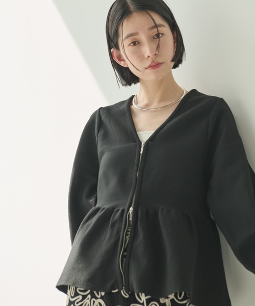 Shelly island（シェリーアイランド） カーディガン ダブルジップ