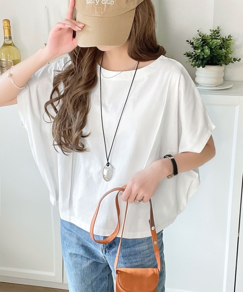 tシャツ 「接触冷感加工タックデザインフレンチスリーブカットプル」 レディース classicalelf tシャツ 「接触冷感機能」ひんやり素材で涼しく