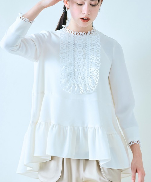Audie a Muses 幅広レースフレアチュニック