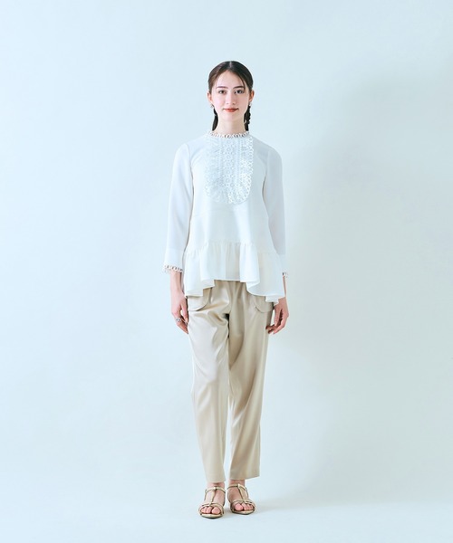 Audie a Muses 幅広レースフレアチュニック