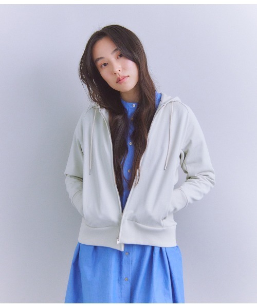 tシャツ French Terry ジップアップフードパーカ レディース