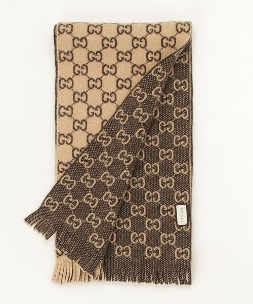 GUCCI マフラー ブラウン　レディース GUCCI（グッチ） マフラー - ブラウン レディース : ZOZOTOWN Yahoo!店