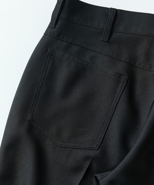 スリムフィット メンズ フレアパンツ FREAK'S STORE スラックス 限定展開 スリムフィット スタプレ