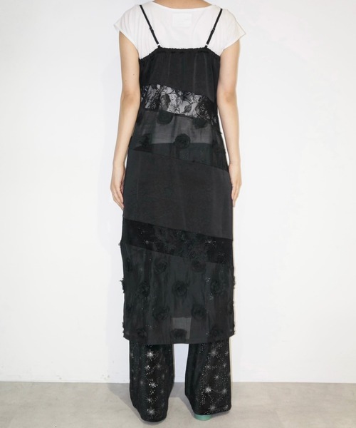 musubore（ムスボレ） ワンピース patchwork lace camisole OP