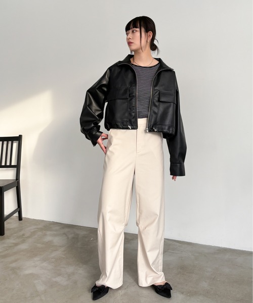 「EPIMI E'PIMMY」 ブルゾン MEDIUM ブラック レディース_画像2