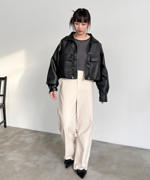 「EPIMI E'PIMMY」 ブルゾン MEDIUM ブラック レディース_画像3