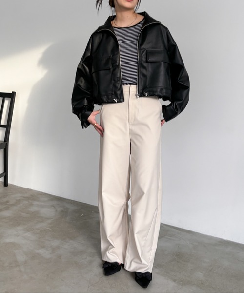 「EPIMI E'PIMMY」 ブルゾン MEDIUM ブラック レディース_画像4