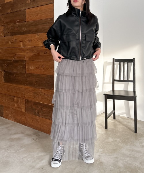 「EPIMI E'PIMMY」 ブルゾン MEDIUM ブラック レディース_画像6