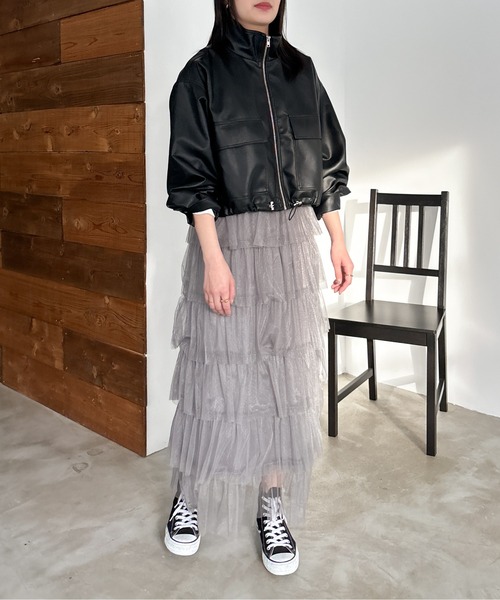 「EPIMI E'PIMMY」 ブルゾン MEDIUM ブラック レディース_画像8