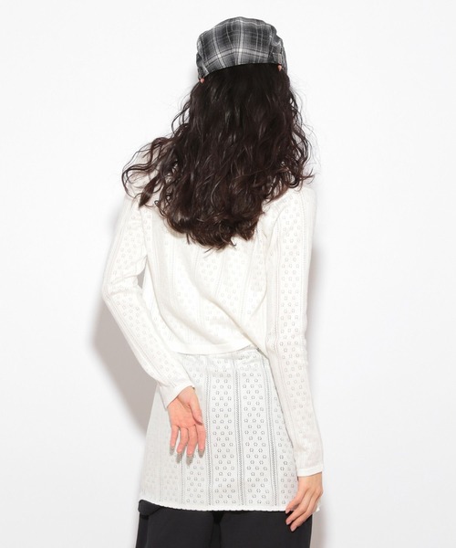 カーディガン HOLiC パターンメッシュカーディガン　325925 レディース HOLiC パターンメッシュカーディガン 325925（カーディガン