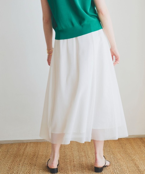 DOUX ARCHIVES（ドゥアルシーヴ） スカート メッシュタックスカート