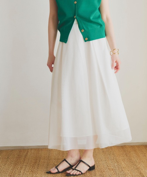 DOUX ARCHIVES（ドゥアルシーヴ） スカート メッシュタックスカート