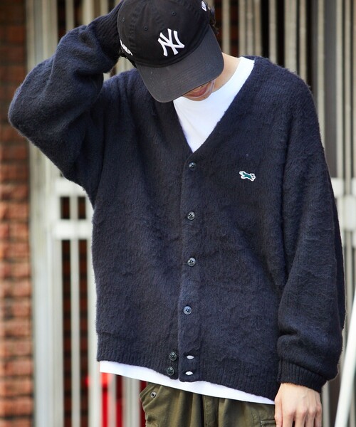 「TOWNCRAFT」 ニットカーディガン SMALL ベージュ メンズ_画像7