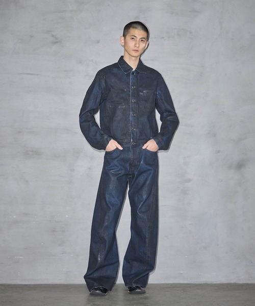 NVRFGRT 3D TWISTED WIDE LEG O別注 SIZE2 NVRFRGT(ネバーフォーゲット）3D TWISTED LOUNGE WIDE PANTS | B