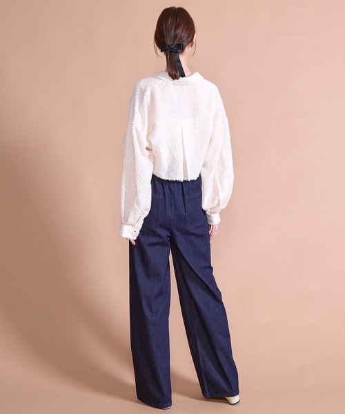 「paravion」 長袖シャツ FREE アイボリー レディース_画像8