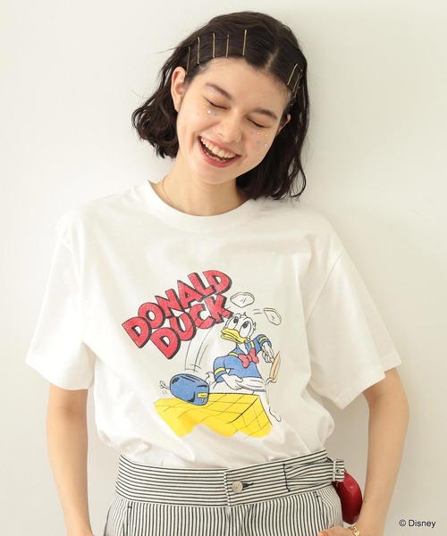 tシャツ DONALD DUCK / COOKING S/S TEE レディース メンズ