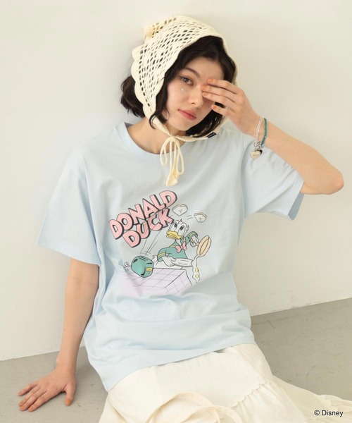 tシャツ DONALD DUCK / COOKING S/S TEE レディース メンズ Disney tシャツ DONALD DUCK / COOKING S/S TEE レディース