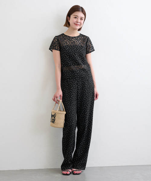 U by SPICK&SPAN - 新品未使用 U by SPICK&SPAN シアーパンツ 黒