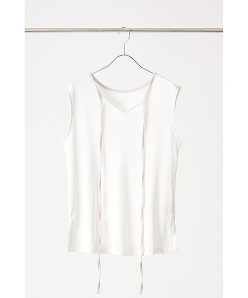 tシャツ CHIGNON チョーカーリブトップス レディース メンズ