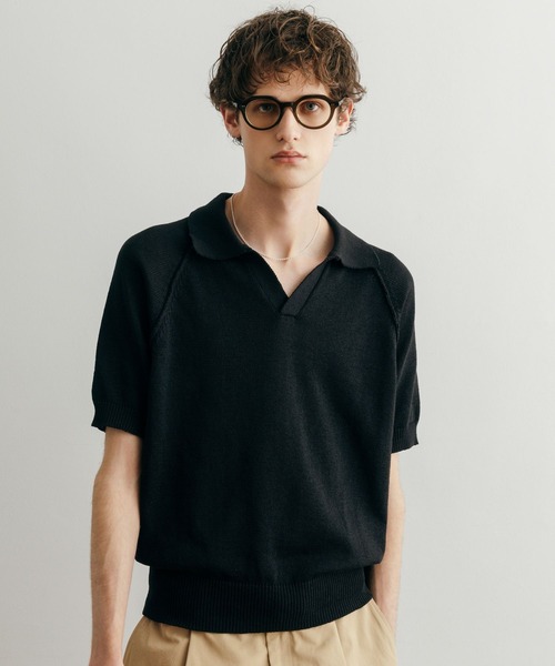 LURAKU ポロシャツ 半袖 「LURAKU」Dry Touch Knit Polo Shirt