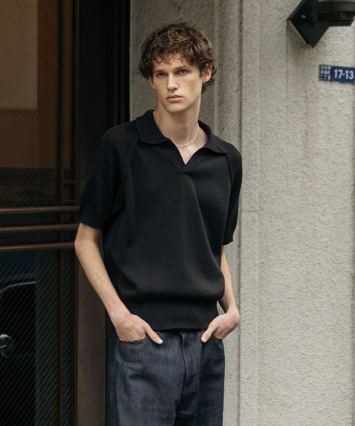 LURAKU ポロシャツ 「LURAKU」Dry Touch Knit Polo Shirt / ドライ