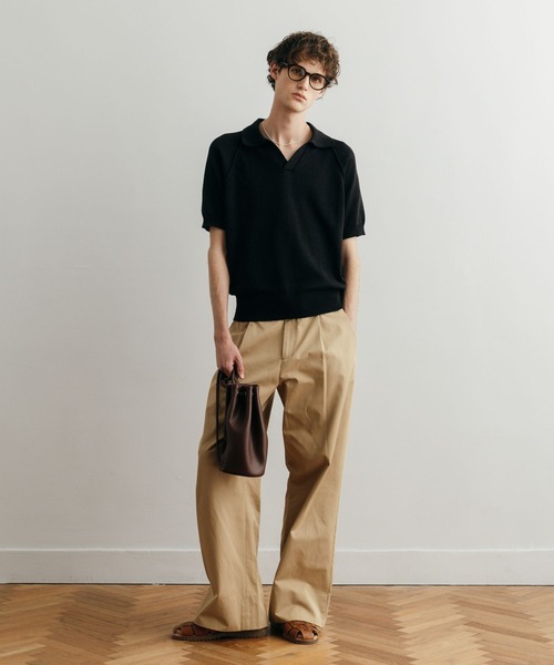 LURAKU ポロシャツ 「LURAKU」Dry Touch Knit Polo Shirt / ドライ