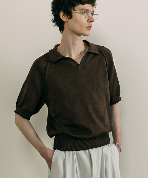 LURAKU ポロシャツ 「LURAKU」Dry Touch Knit Polo Shirt / ドライ