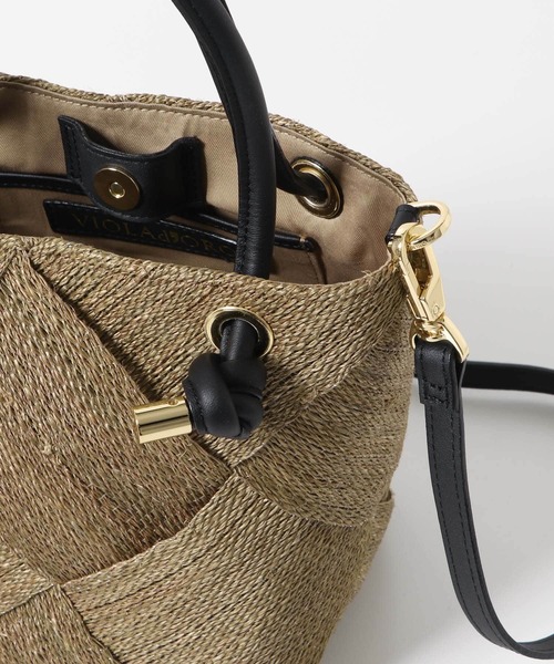VIOLAd’ORO　アバカ2WAYバッグ ショルダーバッグ バッグ VIOLAd'ORO アバカメッシュ2WAYバッグ