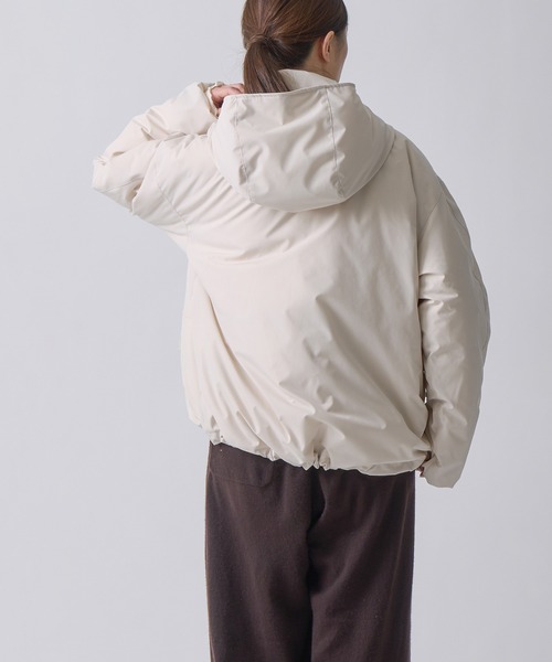ダウンコート ダウンジャケット 「miffew/ ミフュー」HOODED DOWN JACKET レディースの画像