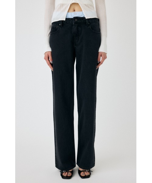 ジーンズ デニム デニムパンツ BOXER LAYERED STRAIGHT レディース