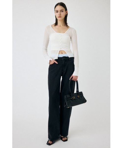 ジーンズ デニム デニムパンツ BOXER LAYERED STRAIGHT レディース