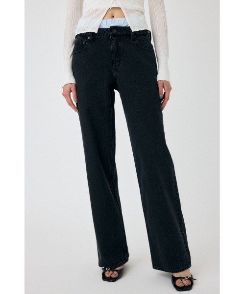 ジーンズ デニム デニムパンツ BOXER LAYERED STRAIGHT レディース