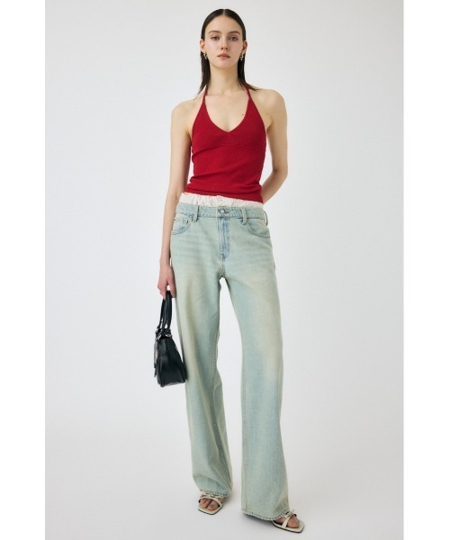 ジーンズ デニム デニムパンツ BOXER LAYERED STRAIGHT レディース