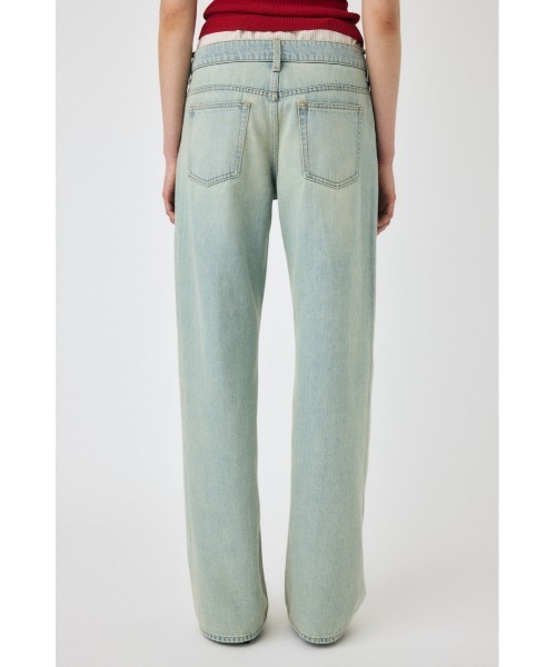 ジーンズ デニム デニムパンツ BOXER LAYERED STRAIGHT レディース