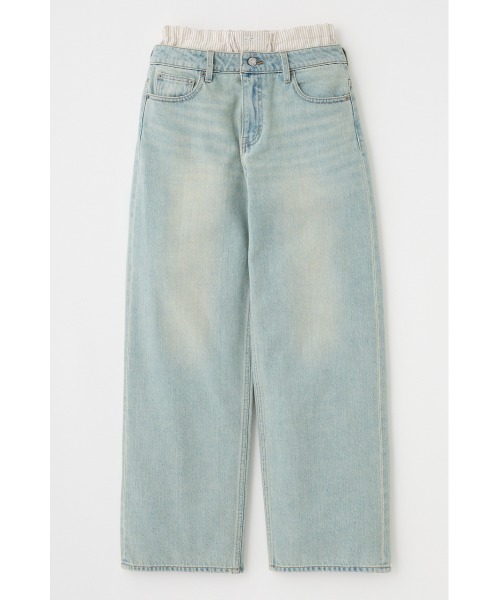 ジーンズ デニム デニムパンツ BOXER LAYERED STRAIGHT レディース